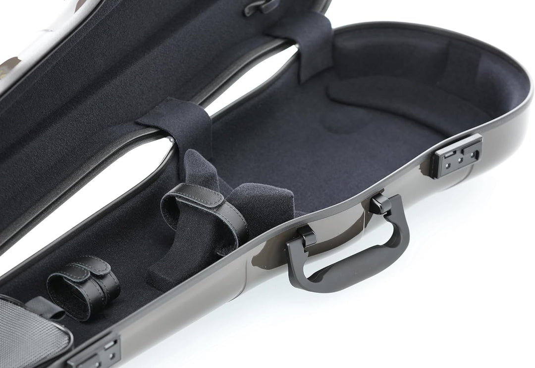 GEWA Violinformetui AIR 1.7 braun hochglanz, mit zusätzlichem Seitengriff, Made in Germany mit zusät