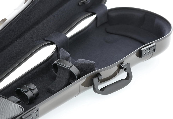 GEWA Violinformetui AIR 1.7 braun hochglanz, mit zusätzlichem Seitengriff, Made in Germany mit zusät