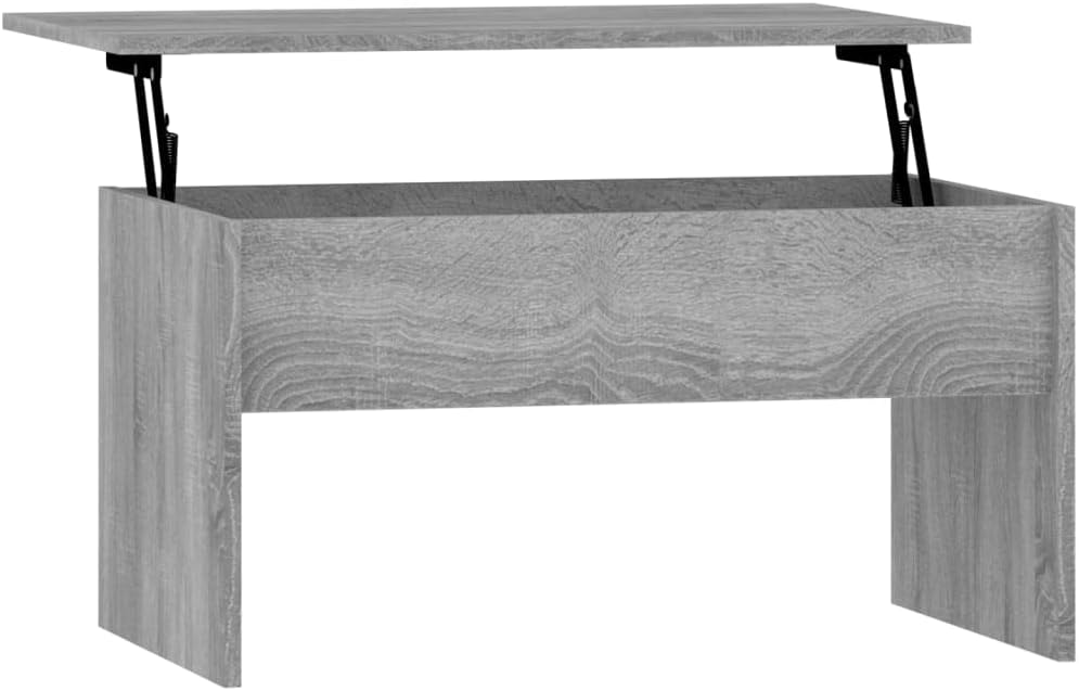 WIFESE 80x50,5x41,5 cm Couchtisch Höhenverstellbar Beistelltisch Wohnzimmertisch Kleiner Tisch Wohnz