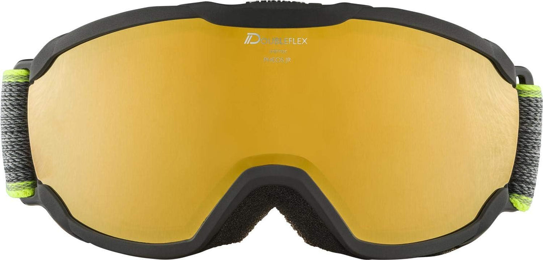 ALPINA Unisex Skibrille Skibrille (1er Pack) Einheitsgrösse black-neon yellow, Einheitsgrösse black-