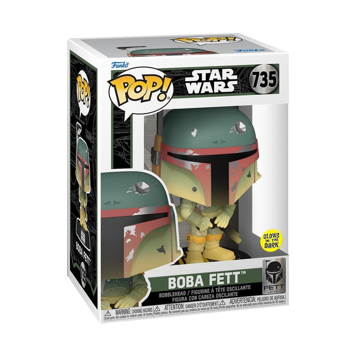 Funko Pop! Star Wars: FL - Boba Fett - Leuchtet Im Dunkeln - Vinyl-Sammelfigur - Geschenkidee - Offi
