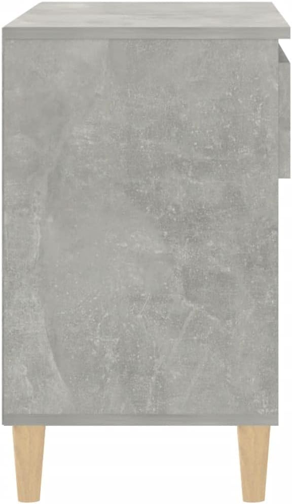 FIRBNUS Schuhregal Betongrau 70x36x60 cm Holzwerkstoff Schuhaufbewahrung Schuhorganizer Stauraum Sch