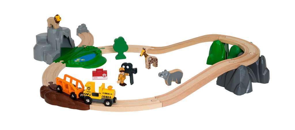 BRIO 33960 - Grosses BRIO Bahn Safari Set D Mehrfarbig