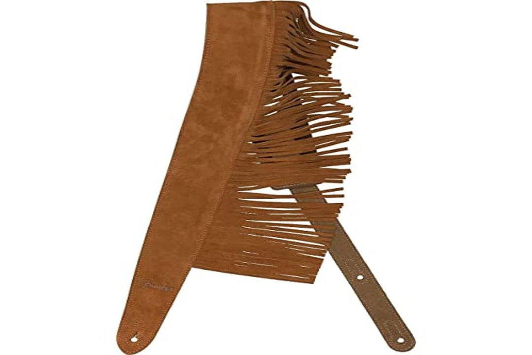 Fender® Suede Fringe Strap, brown