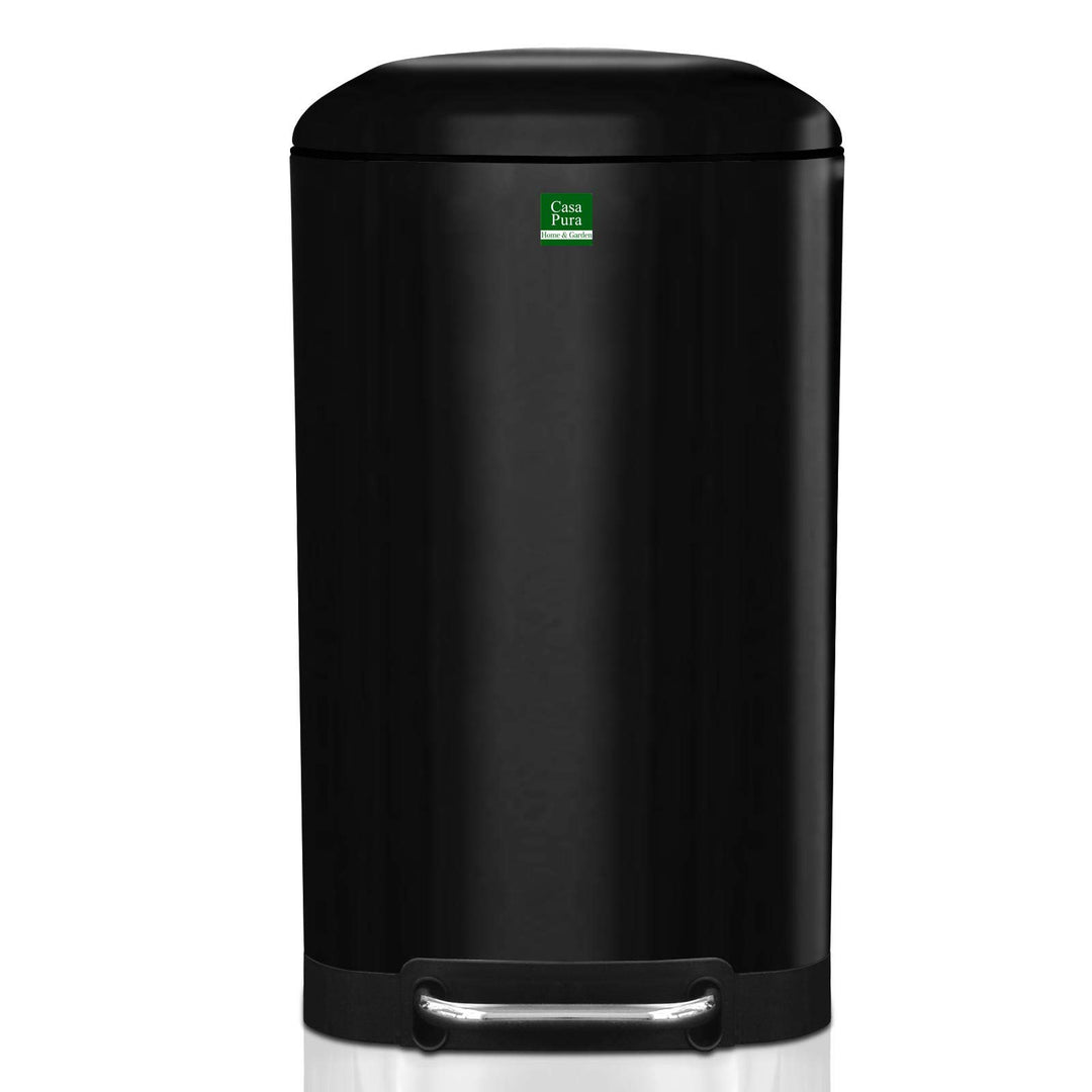 casa pura Design Tretmülleimer Cubo mit Absenkautomatik | 30 Liter | Abfalleimer mit Softclose Decke