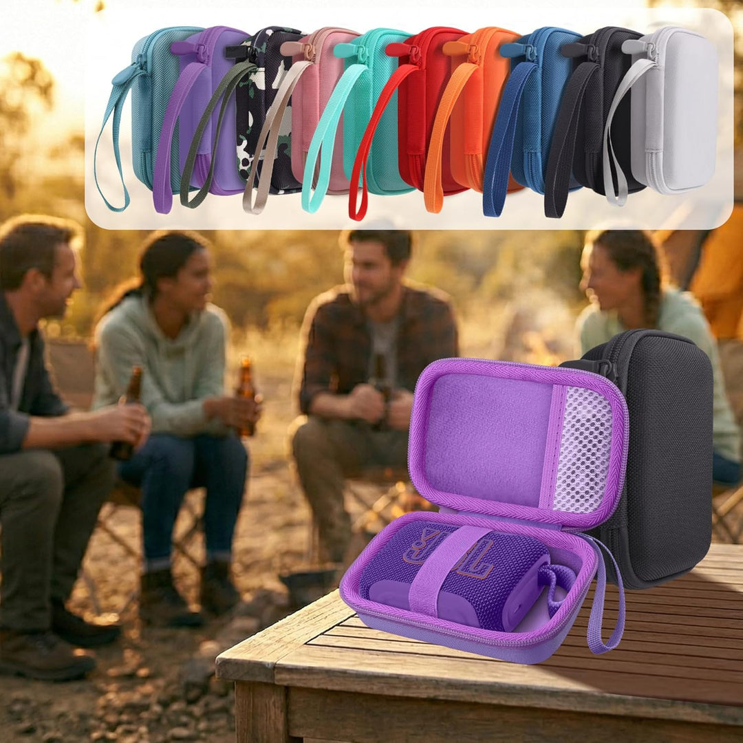 co2CREA Hart Reise Schutz Hülle Etui Tasche für JBL GO 5 /GO 4 /GO 3 tragbarer Bluetooth Lautspreche