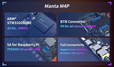 BIGTREETECH Manta M4P Steuerplatine 32 Bit, integrierte Motherboard-Unterstützung Klipper/Marlin/RRF