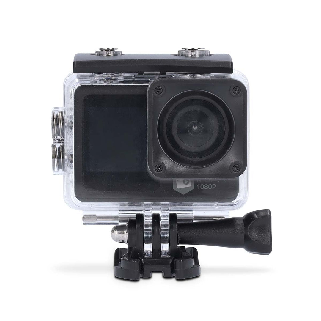 Nedis Action Cam - 1080p@30fps - 12 MPixel - Wasserdicht bis: 30.0 m - 70 min - Wi-Fi - App erhältli