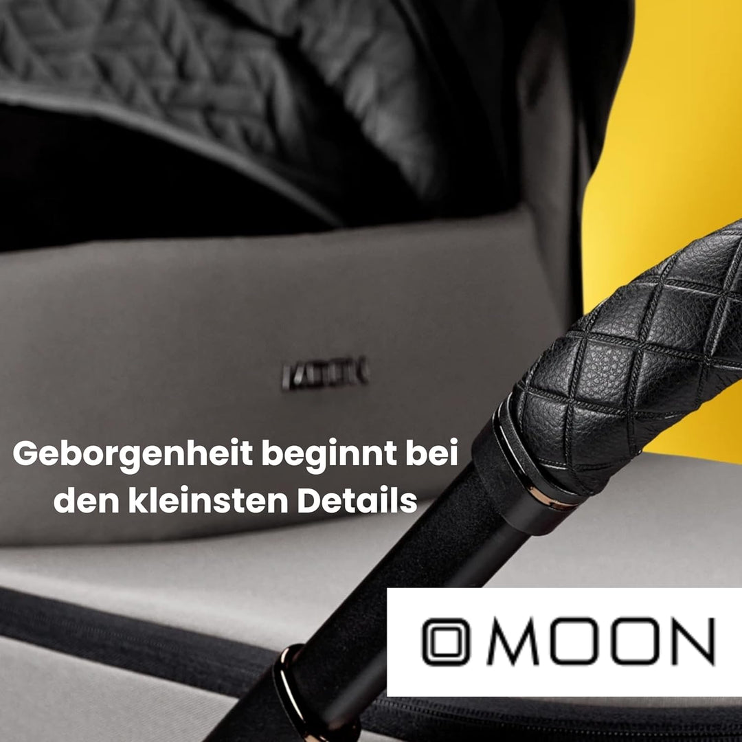 Moon Wickelrucksack & Tuch Blaubaer | Grosser Baby Windelrucksack + Wickelunterlage | Wickeltasche v