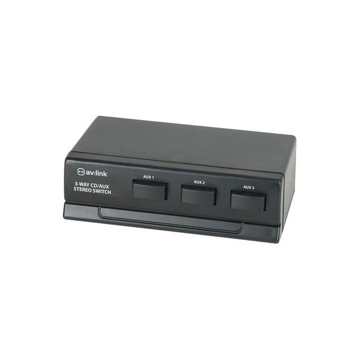AV Link 3-Wege-Cd/Aux-Stereo-Schalter, Schwarz Einzeln, Einzeln