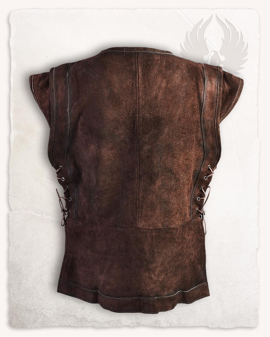 MYTHOLON Penda Lederwams Wildleder, braun, S-M M Braun, M Braun