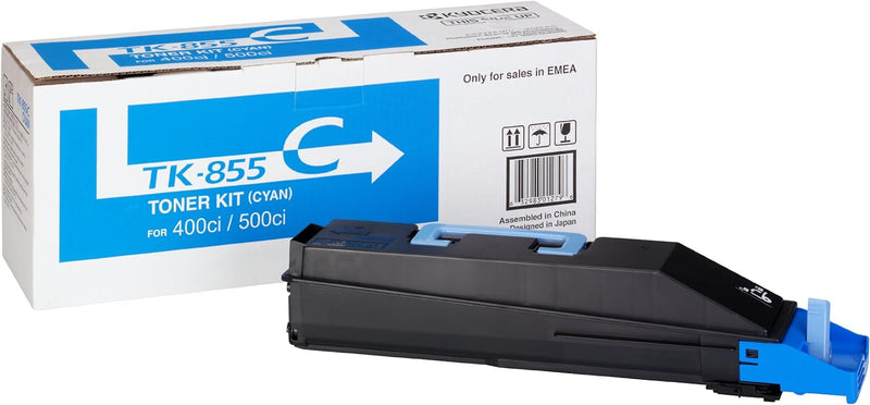 Kyocera 1T02H7CEU0 TK-855C Tonerkartusche 18.000 Seiten, cyan, cyan