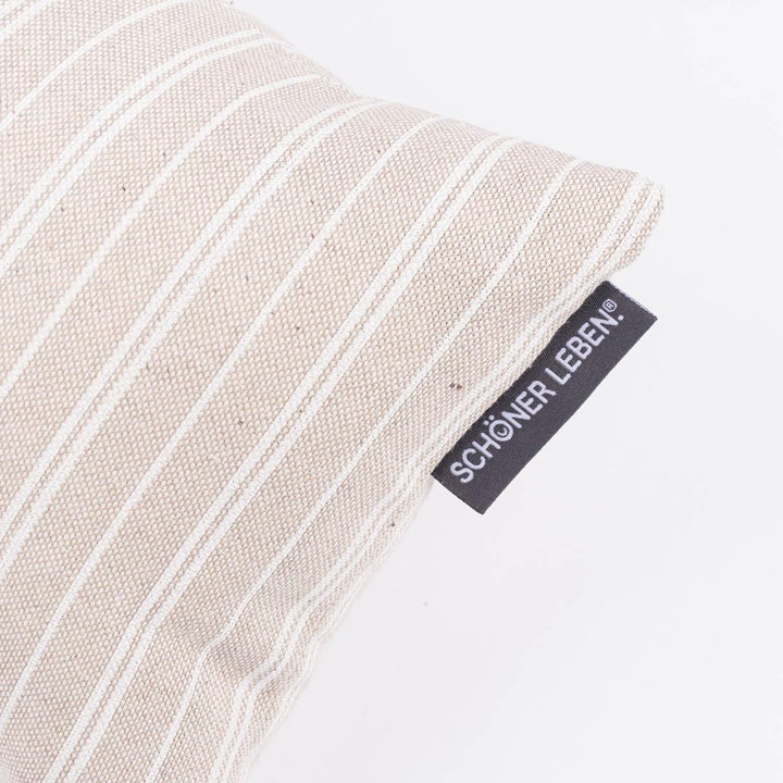 SCHÖNER LEBEN. Zugluftstopper Basic Stripe Natur weiss div. Grössen, Auswahl:130cm Länge