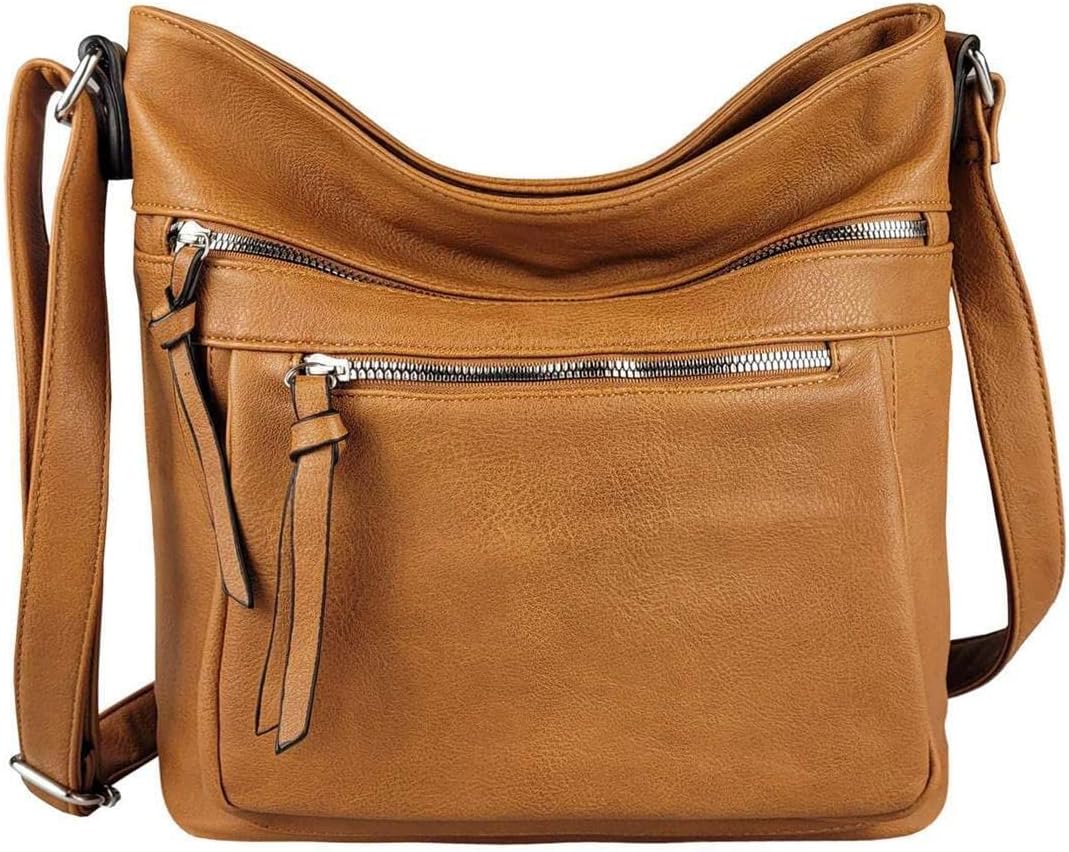 ITALYSHOP24 OBC DAMEN TASCHE Schultertasche Shopper Umhängetasche CrossOver Crossbody Henkeltasche B