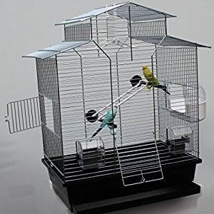 Vogelkäfig,Wellensittichkäfig,Exotenkäfig,60 cm Vogelkäfig Vogelbauer Wellensittich Kanarien Voliere