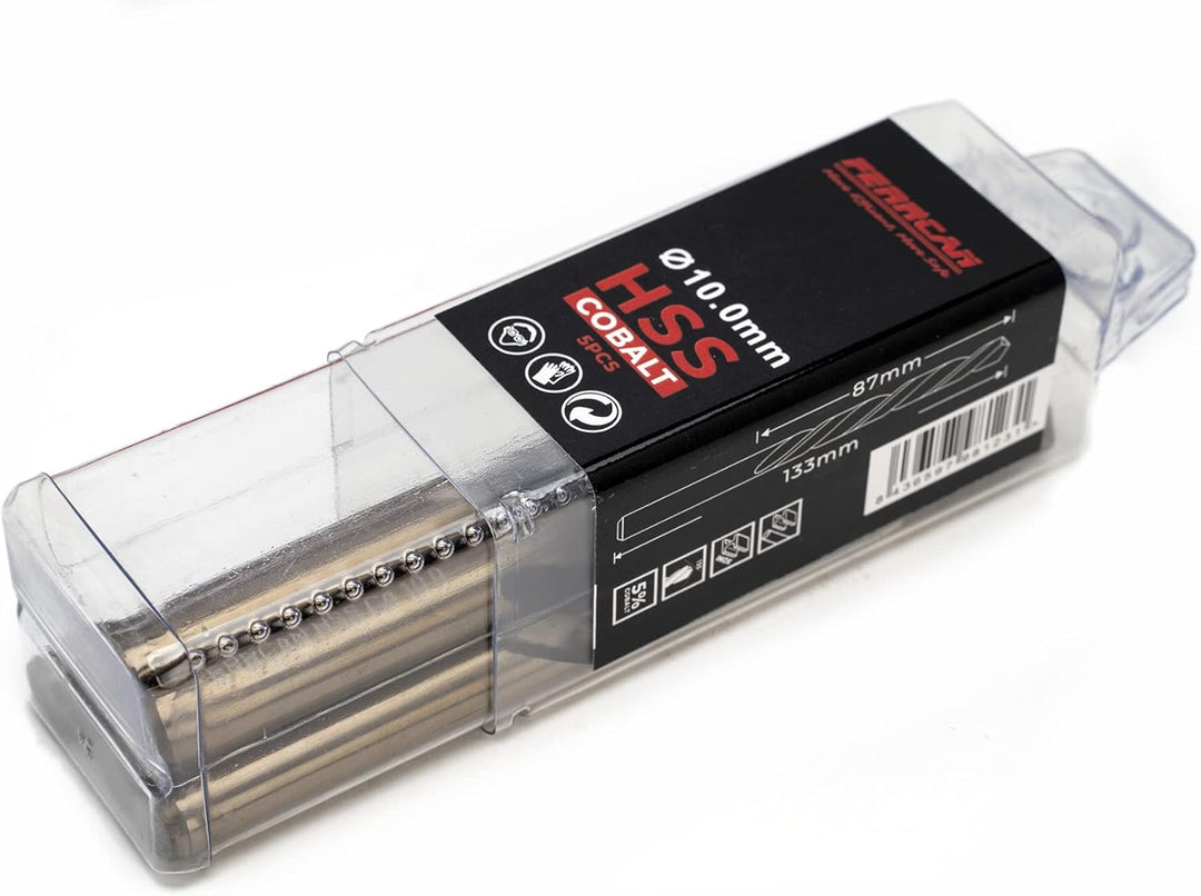 Ferrcan HSS Metallbohrer DIN338 M35 kobalt 7-13 mm (5er Pack) (10mm), 10mm
