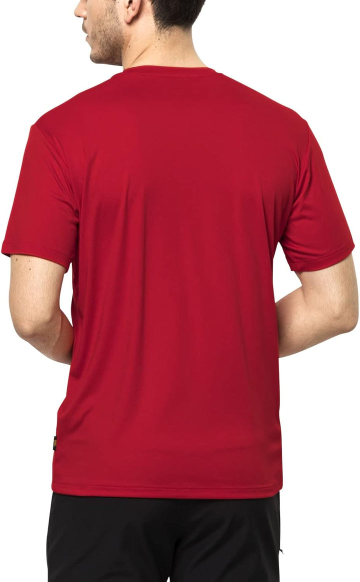 Jack Wolfskin Herren Tech T-Shirt S Adrenaline Red, S Adrenaline Red