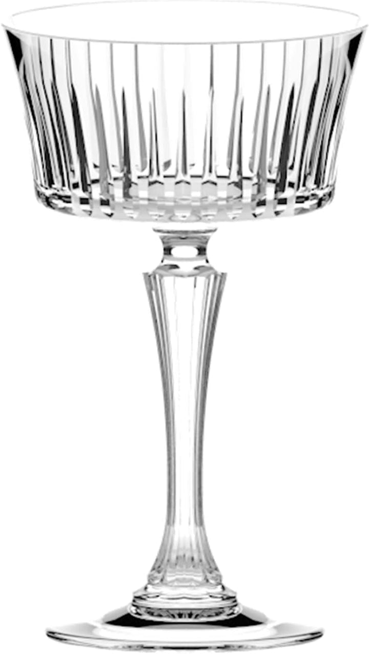 RCR Timeless Stielgläser, 6 Stück, elegantes Tafelservice, 100 % Made in Italy, Fassungsvermögen 26