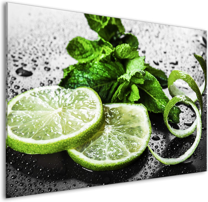 murando Spritzschutz Glas für Küche 80x60 cm Küchenrückwand Küchenspritzschutz Fliesenschutz Glasbil