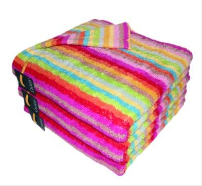 Cawö 7008 Lifestyle Streifen Handtuch 50 x 100 cm 3er Set Handtuch 50 x 100 cm 3er Set Bunte Streife