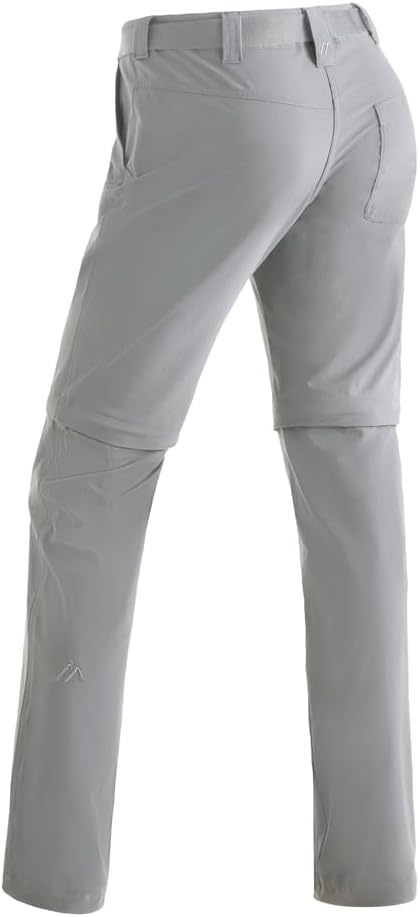 Maier Sports Damen Inara Slim Zip Hose Zip-Hose Trekkinghose Wanderhose 23 Sleet, 23 Sleet
