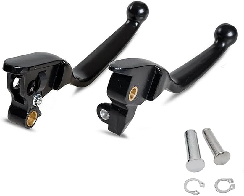 SYUU Black Hebel Bremsgriff Aluminium Bremshebel Kupplungshebel für Harley Davidson Touring FLHX FLH
