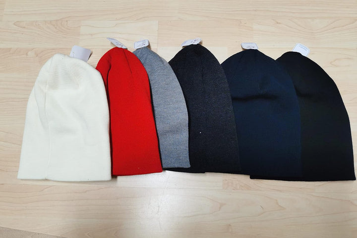 Leuchtfeuer Strickwaren Feinstrickmütze Föhr 306（anthrazit 100% Merinowolle, einfacher Umschlag，Made
