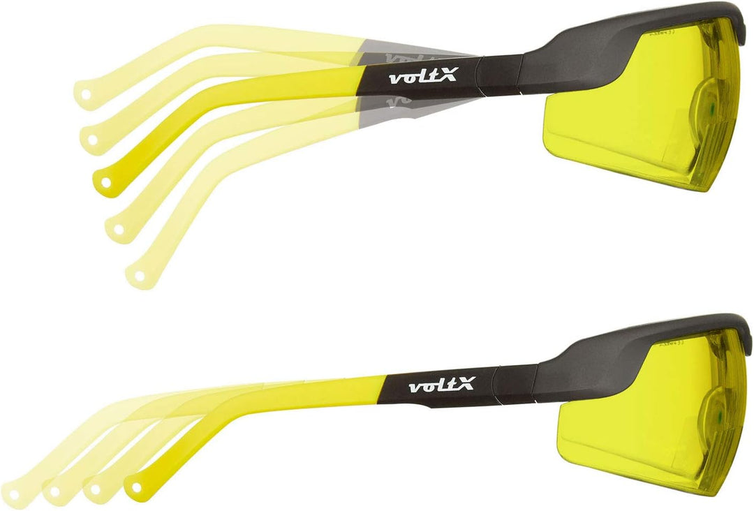 voltX 3 x GT ADJUSTABLE Bifokale Lesen Schutzbrille (KLAR, GELB, BRAUN +2.5 Dioptrie) CE EN166F, Ant