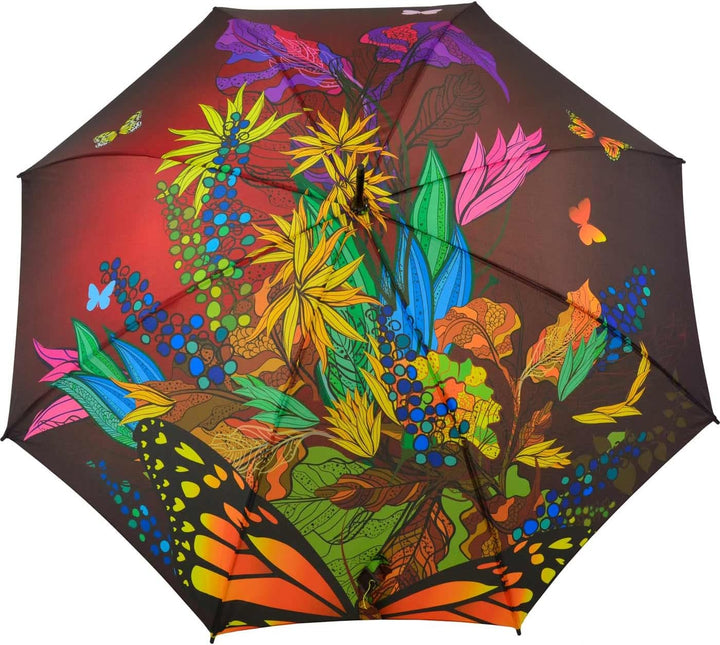 Doppler Damen Regenschirm Automatik Stockschirm Auf-Automatik Bouquet, Stockschirm Auf-Automatik Bou