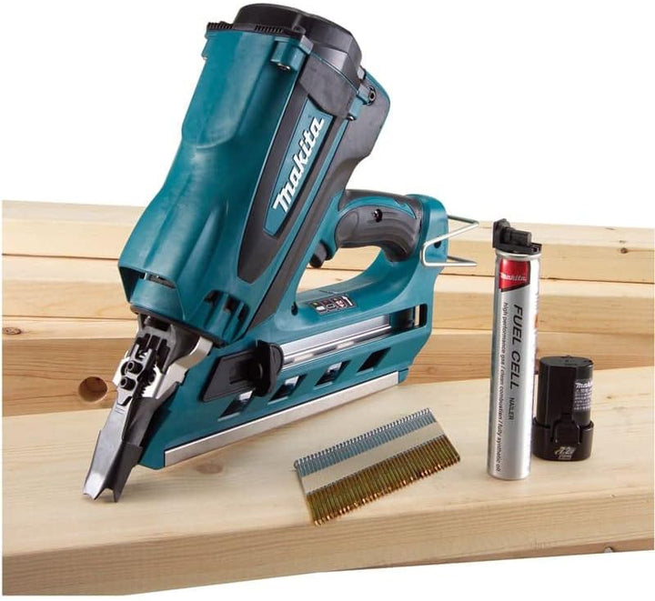 Makita GN900SE Akku-Gasnagler 7,2 V, Schwarz, Blau, Petrol Single, Single