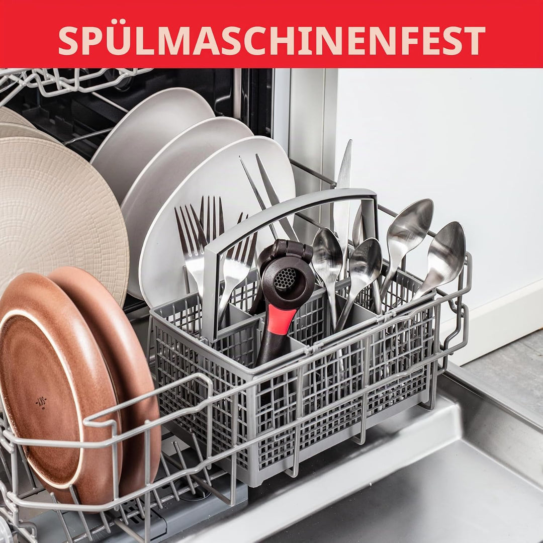 Tefal Knoblauchpresse K2072614 Ingenio, aus Edelstahl, rostfrei 25,74 x 10,2 x 4,63 cm