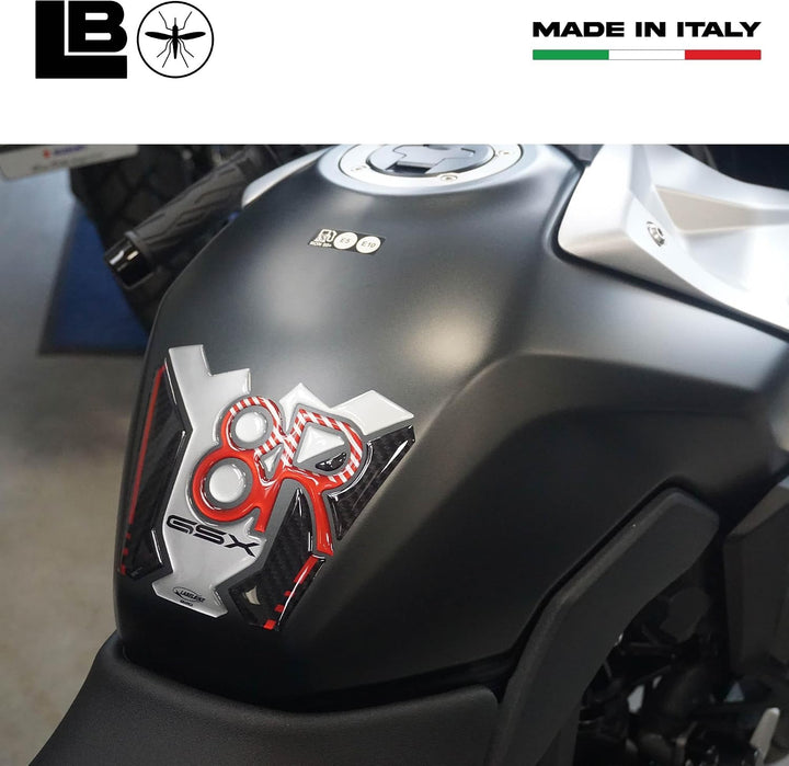 LABELBIKE 3D Aufkleber Motorrad Tankpad kompatibel mit Suzuki | GSX-8R, Harzschutz, Kratzfestigkeit,