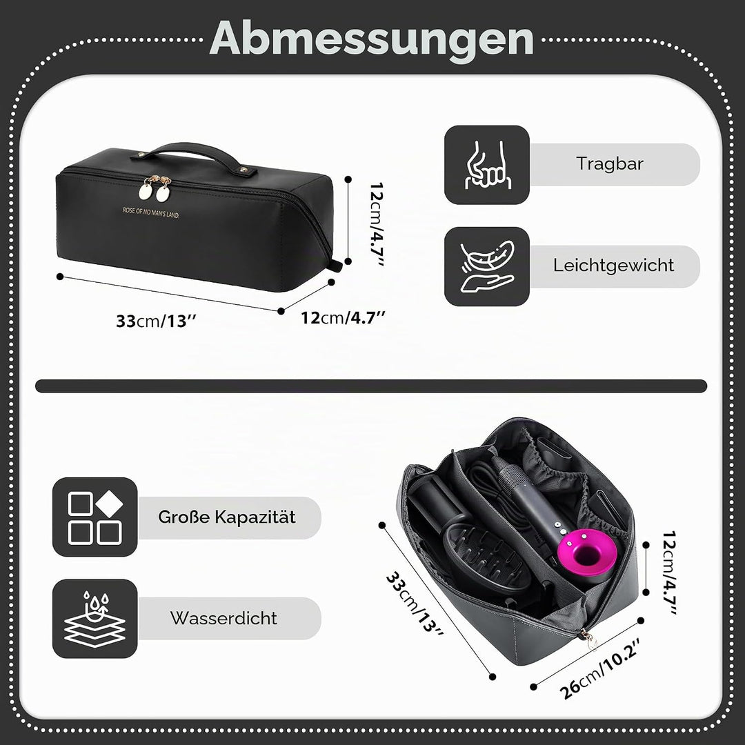 Reise-Aufbewahrungstasche für Dyson Airwrap Styler/Shark Flexstyle, Tragbare Reisen Lagerung Tasche,