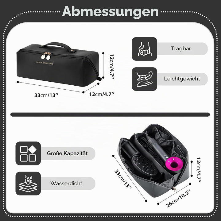 Reise-Aufbewahrungstasche für Dyson Airwrap Styler/Shark Flexstyle, Tragbare Reisen Lagerung Tasche,