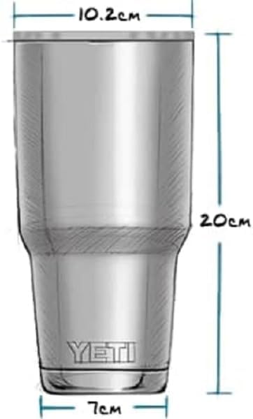 YETI Rambler, Edelstahl, Becher, Black, 30oz (887ml), Black