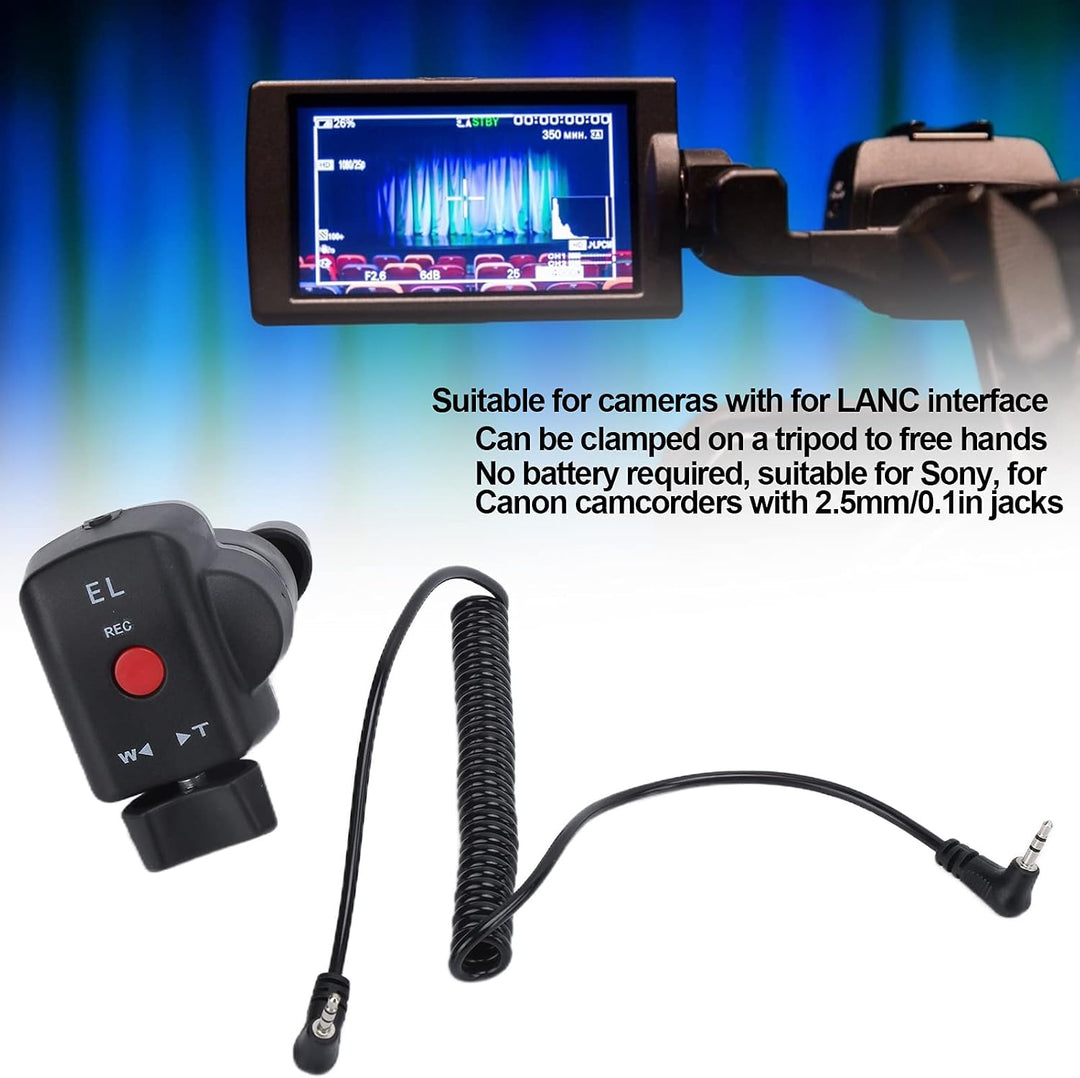 Camcorder-Fernbedienung für für , Kamera-Fernbedienung Zoom-Controller mit 2,5-mm-Klinkenkabel für 1