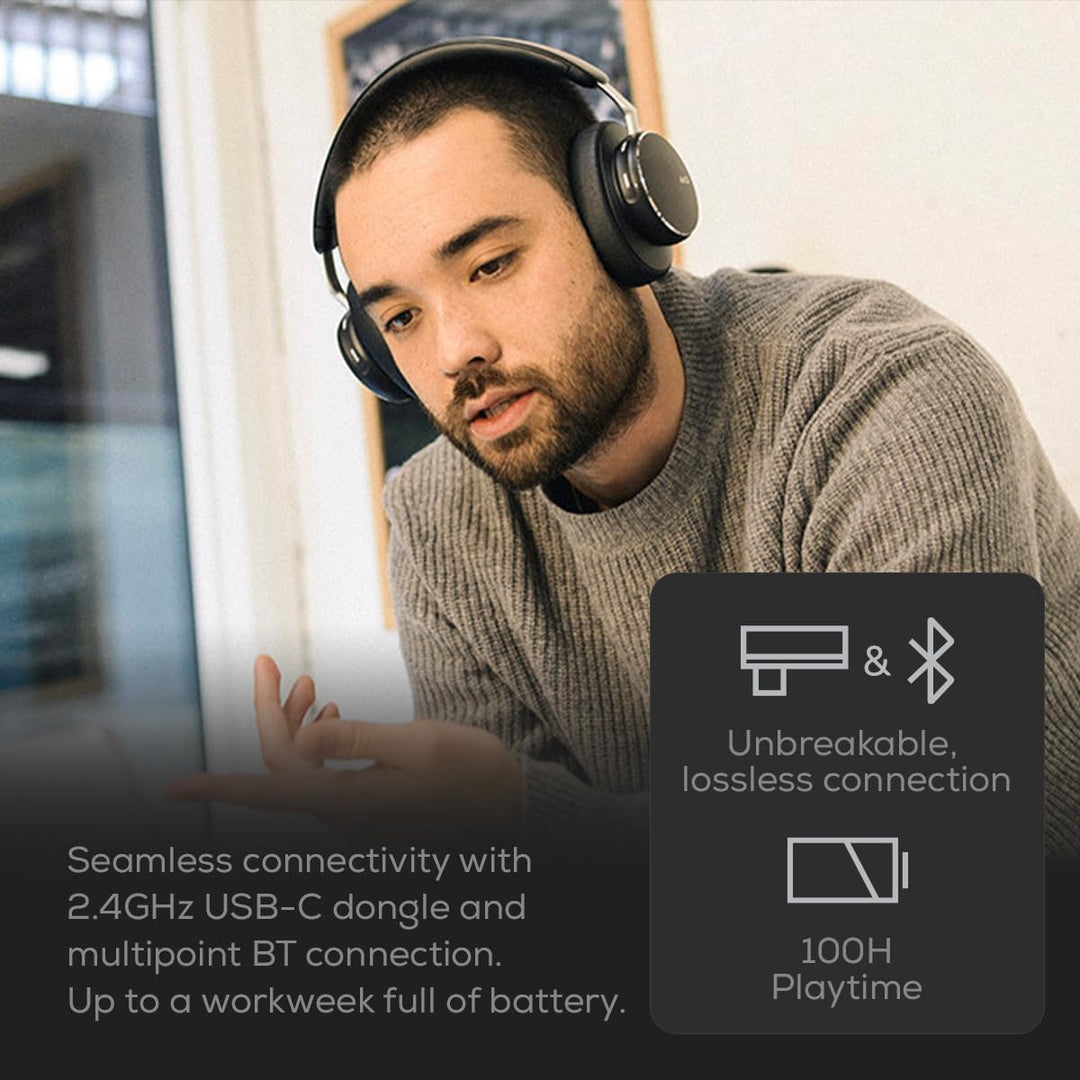 AKG N9 Hybrid Over-Ear Kopfhörer – Kabeloser kristallklarer Sound, True Adaptive Noise Cancelling, Z