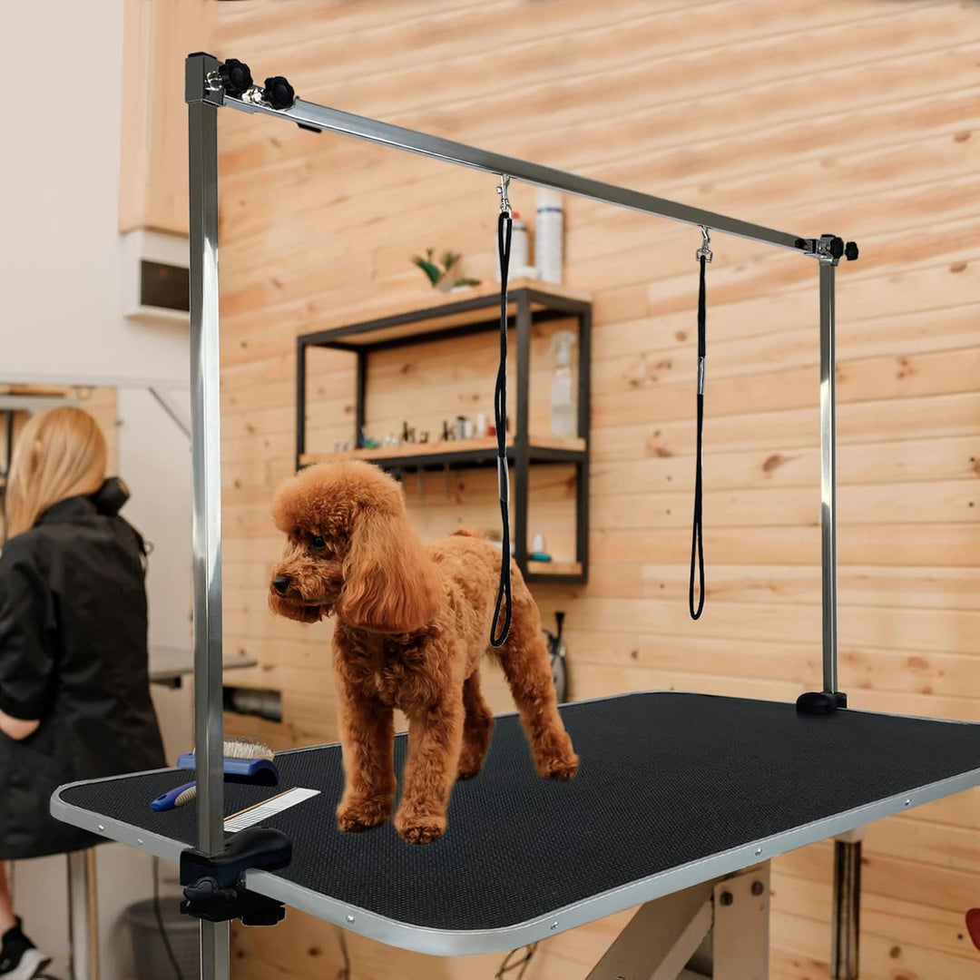 HENGMEI Trimmtisch für Hunde, Hundepflegetisch, Tierpflegetisch Schertisch mit Höhenverstellbarem Ga