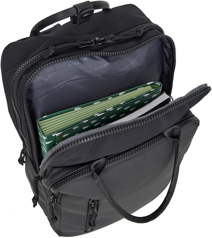 New Rebels William Milwaukee 18L Rucksack - 15,6-Zoll-Laptopfach mit wasserdichtem Reissverschluss -