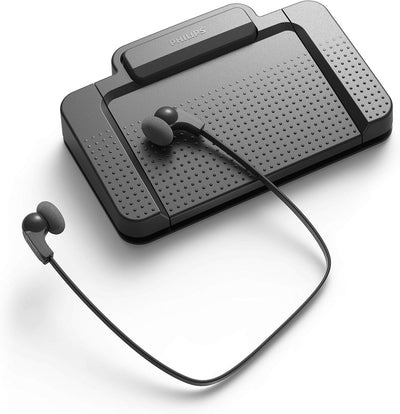 Philips LFH7277/08 SpeechExec Transkriptionsset, ergonomischer USB-Fussschalter ACC2330, Stereo-Unte