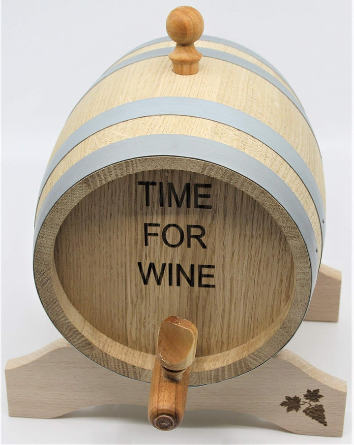 MAAJ® WEINFASS/WHISKYFASS/SCHNAPSFASS KOMPLETT AUS EICHENHOLZ 1,2,3,5,10L - MADE IN SLOWENIEN (2 L -