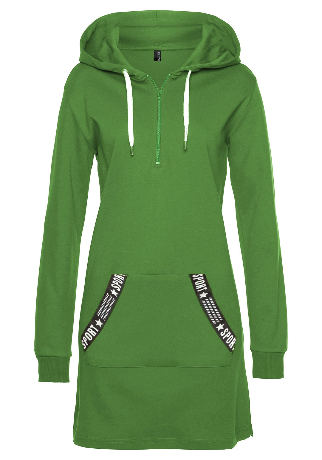 Damen Hoodie Kleid Herbst Langarm Sweatshirts Kapuzenpullover Streetwear Jumper Pullover Mini Kleide