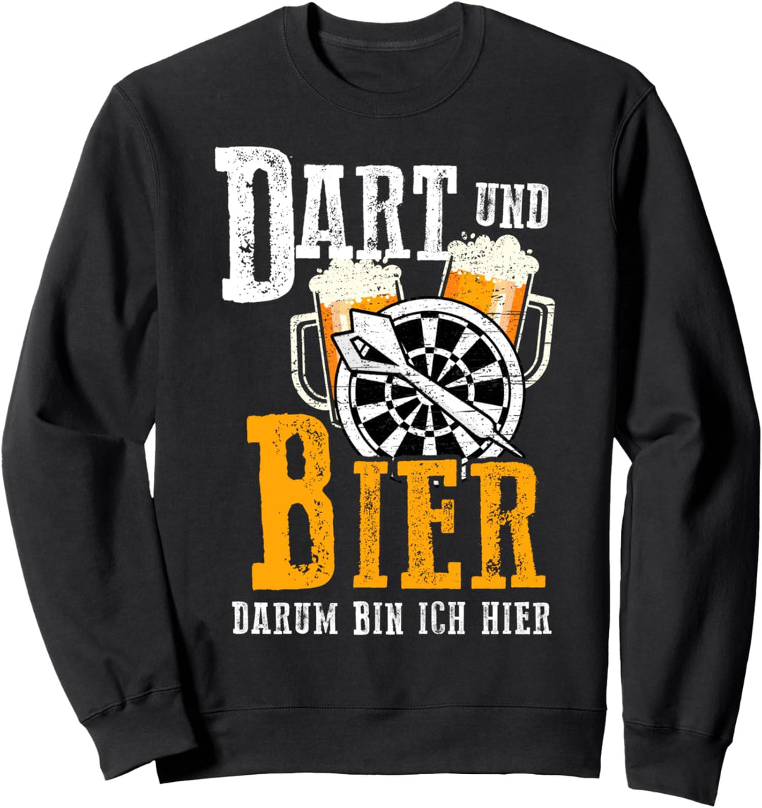 Dart Lustig Herren Darter Dartspieler Sweatshirt