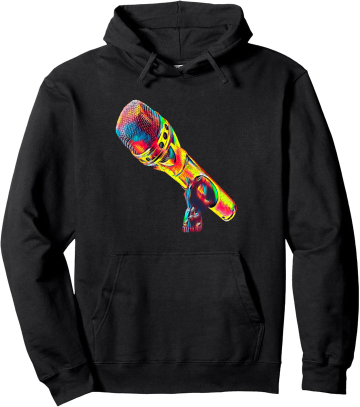 Live Performance Audio Mikrofon Pullover Hoodie