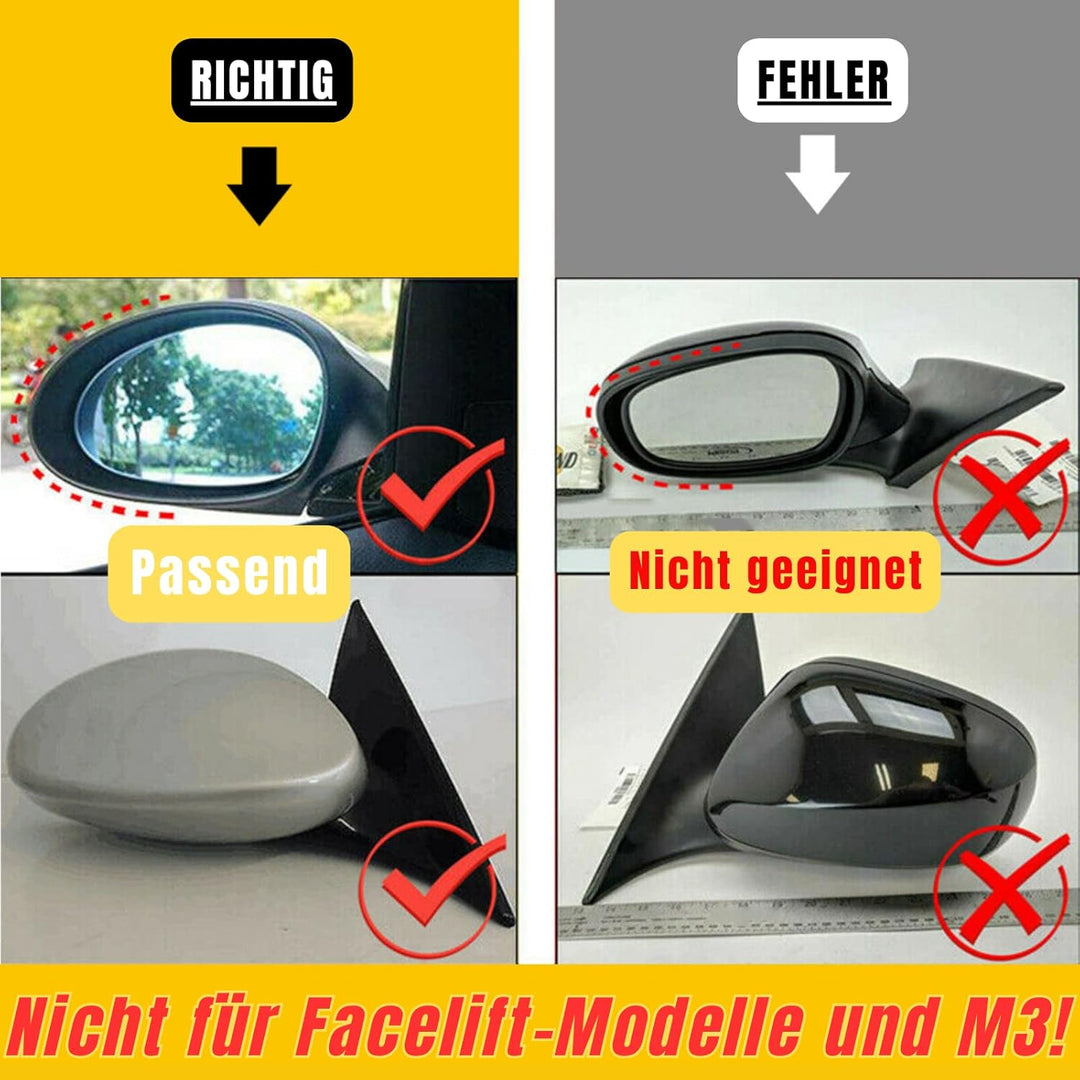 M Sport Spiegelkappen Aussenspiegel Abdeckung für BMW E90 E91 2005-2008 E92 E93 2006-2010 Vorfacelif