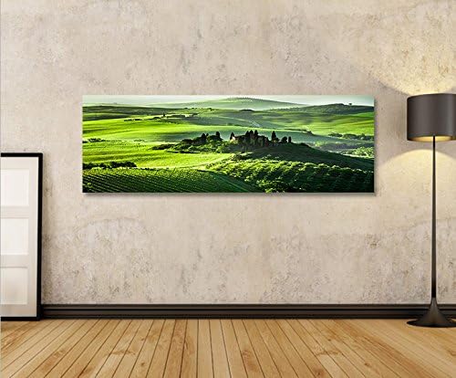 islandburner Bild Bilder auf Leinwand Toskana V6 Landschaft in Italien Panorama XXL Poster Leinwandb