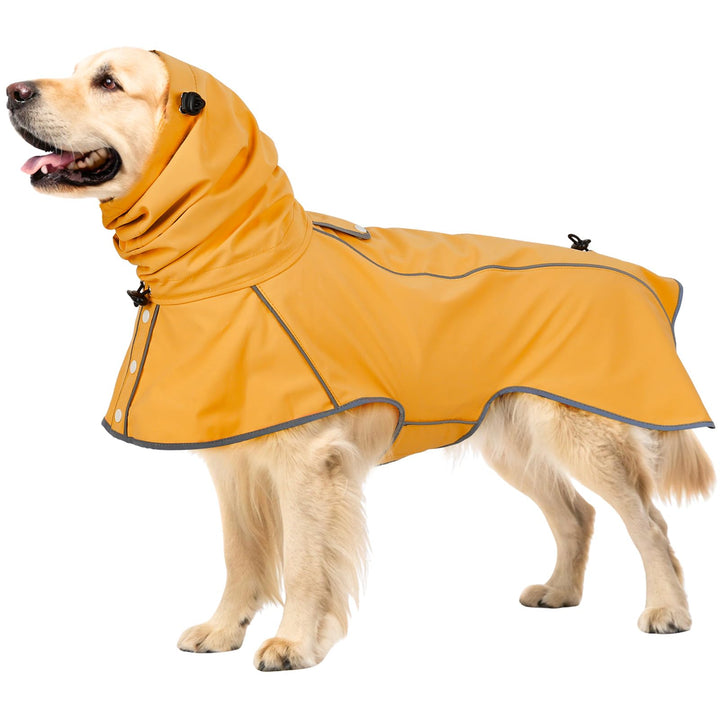 Hunderegenmantel - Wasserdichter Regenjacke für Hund, Einstellbare Regenmantel für Mittlere, Grosse