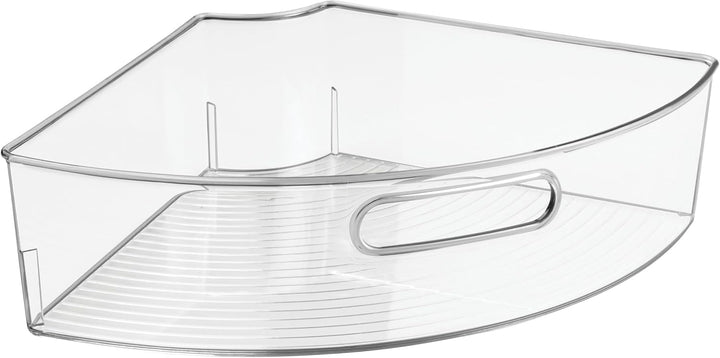 iDesign 62630EU Lazy Susan Schrank-Behälter 1/4, Durchsichtig, Farblos, Farblos
