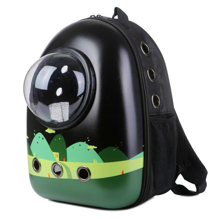 PETCUTE Hunderucksack,Atmungsaktive Haustier Rucksack für Kleine Katzen Hunde,Raumkapsel Haustier Tr