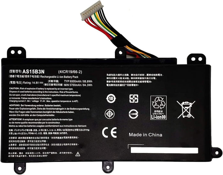 AKKEE AS15B3N Akku für Acer Predator 15 G9-591 G9-592 G9-592G G9-593 Predator 17 G5-793 G9-791 G9-79